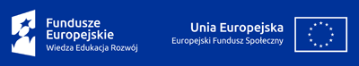 Logotypy Fundusze Europejskie i Unia Europejska