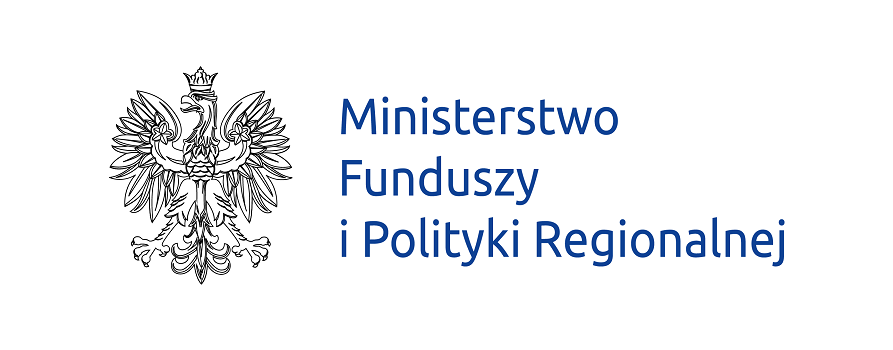 Logo Ministerstwa Funduszy i Polityki Regionalnej. Po lewej stronie polski orzeł w koronie