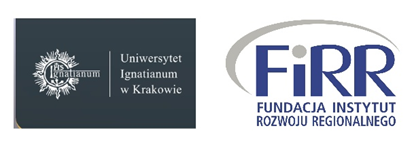 logotypy Uniwersytety Ignatianum w Krakowie i FIRR